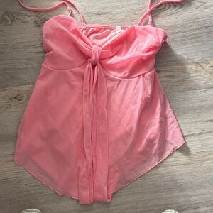 Pink Sleeveless Women's Top